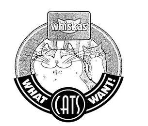WHISKAS WHAT CATS WANT! logo