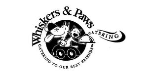WHISKERS & PAWS CATERING CATERING TO OUR BEST FRIENDS logo