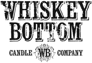 WHISKEY BOTTOM CANDLE WB COMPANY logo