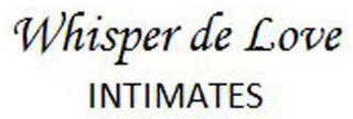 WHISPER DE LOVE INTIMATES logo