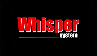 WHISPER SYSTEM logo