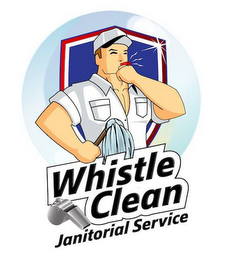 WHISTLE CLEAN JANITORIAL SERVICE logo