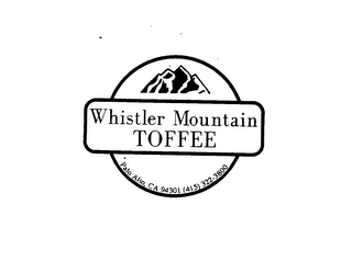 WHISTLER MOUNTAIN TOFFEE logo