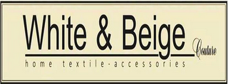 WHITE & BEIGE HOME TEXTILE - ACCESSORIES COUTURE logo