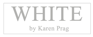 WHITE BY KAREN PRAG logo