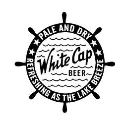 WHITE CAP BEER PALE AND DRY REFRESHING AS THE LAKE BREEZE logo