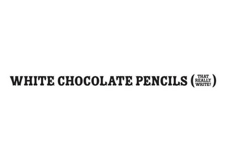WHITE CHOCOLATE PENCILS (THAT REALLY WRITE!) logo
