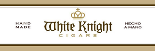 WHITE KNIGHT CIGARS HAND MADE HECHO A MANO logo