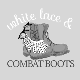 WHITE LACE & COMBAT BOOTS logo