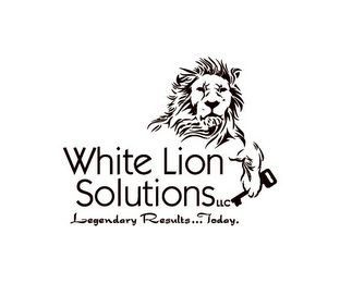 WHITE LION SOLUTIONS LLC LEGENDARY RESULTS TODAY logo