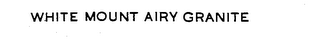 WHITE MOUNT AIRY GRANITE logo