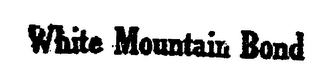 WHITE MOUNTAIN BOND logo