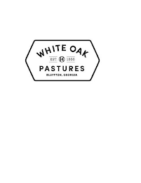 WHITE OAK PASTURES EST. H 1866 BLUFFTON, GEORGIA logo