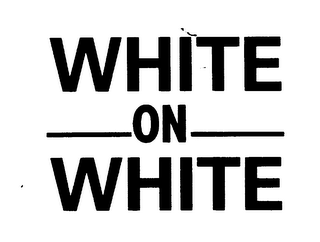 WHITE ON WHITE logo
