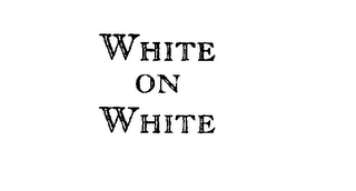 WHITE ON WHITE logo