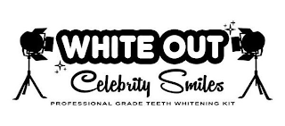 WHITE OUT CELEBRITY SMILES PROFESSIONALGRADE TEETH WHITENING KIT logo