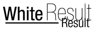 WHITE RESULT RESULT logo