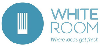 WHITE ROOM WHERE IDEAS GET FRESH logo