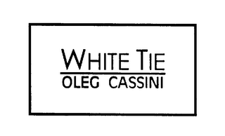WHITE TIE OLEG CASSINI