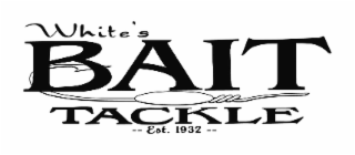 WHITES BAIT AND TACKLE EST 1932 logo