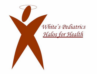 WHITE'S PEDIATRICS HALOS FOR HEALTH logo