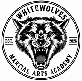 WHITEWOLVES EST. 2026 MARTIAL ARTS ACADEMY logo
