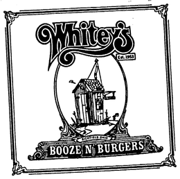 WHITEY'S BOOZE N' BURGERS logo