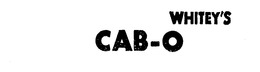 WHITEY'S CAB-O logo