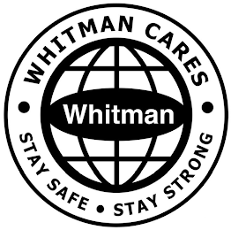 WHITMAN CARES WHITMAN STAY SAFE STAY STRONG logo