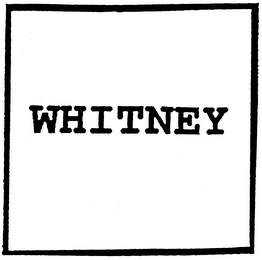 WHITNEY logo