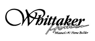 WHITTAKER HOMES MISSOURI'S #1 HOME BUILDER logo