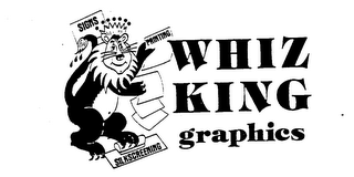 WHIZ KING GRAPHICS SIGNS PRINTING SILSCREENING logo