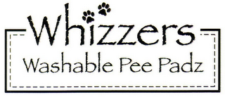 WHIZZERS WASHABLE PEE PADZ logo