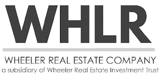WHLR WHEELER REAL ESTATE COMPANY A SUBSIDIARY OF WHEELER REAL ESTATE INVESTMENT TRUST logo
