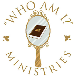 "WHO AM I?" MINISTRIES HOLY BIBLE logo