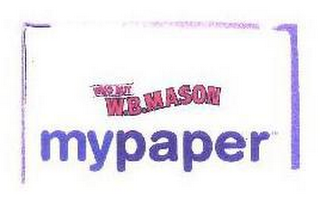 WHO BUT W.B. MASON MYPAPER logo