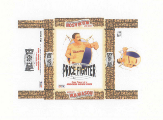 WHO BUT W.B. MASON PRICE FIGHTER COPY PAPER SINCE 1898 84 BRIGHTNESS COPY PAPER AT A KNOCKED DOWN PRICE MADE RIGHT HERE IN THE GOOD OL USA logo