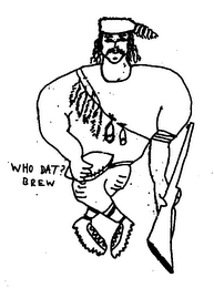 WHO DAT? BREW logo