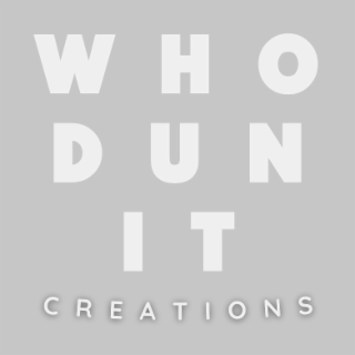 WHO DUN IT CREATIONS logo