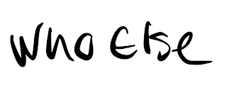 WHO ELSE logo