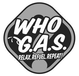 WHO G.A.S.? RELAX.REFUEL.REPEAT! logo