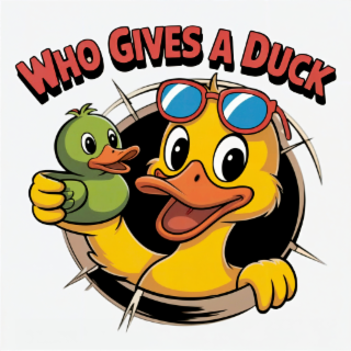 WHO GIVES A DUCK logo
