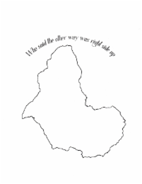 WHO SAID THE OTHER WAY WAS RIGHT SIDE UP logo