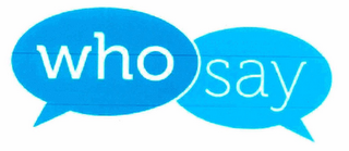 WHO SAY logo