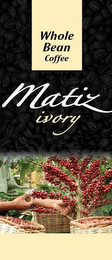WHOLE BEAN COFFEE MATIZ IVORY logo
