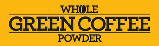 WHOLE GREEN COFFEE POWDER logo