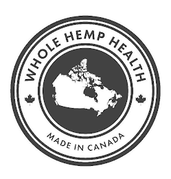 WHOLE HEMP HEALTH MADE IN CANADA logo
