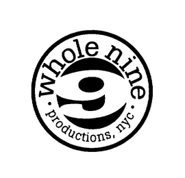 WHOLE NINE 9 PRODUCTIONS, NYC logo