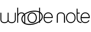WHOLE NOTE logo