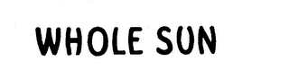 WHOLE SUN logo